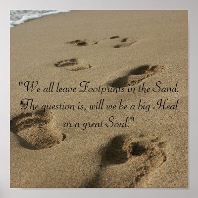 Footsteps in the Sand by Foxy_Freedom