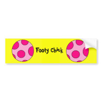 Footy Chick Bumper Sticker