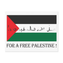 For a free palestine! post card