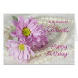 For a godmother, a birthday card with daisies