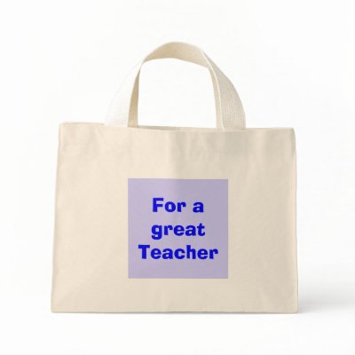 For a great Teacher Canvas Bag by lover2012