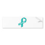 For All Women (Teal Ribbon) Bumper Stickers