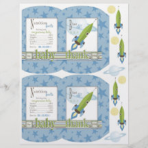 For Baby Boy Mini Puff Box Template Flyers