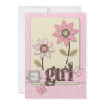 For Baby Girl TY Card 2 Announcements