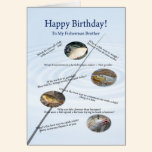 For brother, Fishing jokes birthday card cards