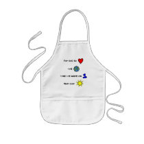For God so Loved the World kids' Christian apron