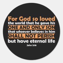 For God So Loved The World Sticker