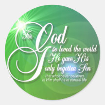 For God So Loved The World* Stickers