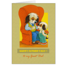 For Great Dad on Father's Day Greeting Cards