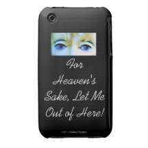 FOR HEAVENS SAKE LET ME OUT OF HERE iPhone 3 Case-Mate CASES