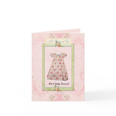 For Her...baby shower invitation Greeting Cards by mysoriginal