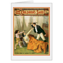 For Her Children's Sake Vintage Theatre Poster Cards