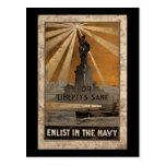 For Liberty's Sake Enlist In The Navy1 Post Card
