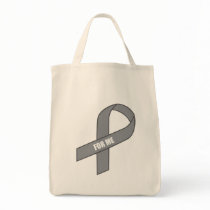 For Me (Grey / Silver Awareness Ribbon) Bags
