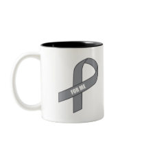 For Me (Grey / Silver Awareness Ribbon) Coffee Mugs