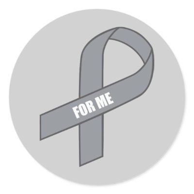 For Me (Grey / Silver Awareness Ribbon) by HelpRaiseAwareness