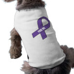 For Me (Purple Ribbon) Dog T Shirt