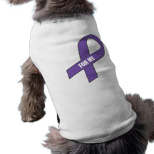 For Me (Purple Ribbon) Dog T Shirt