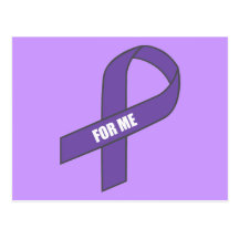 For Me (Purple Ribbon) Post Cards