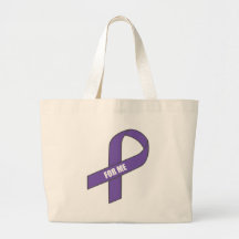 For Me (Purple Ribbon) Tote Bag
