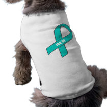 For Me (Teal Ribbon) Pet Tshirt