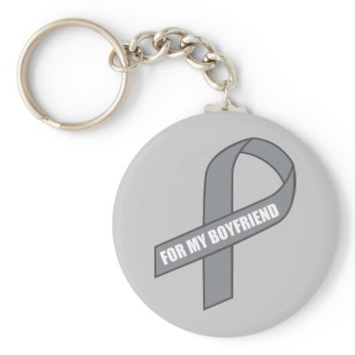 For My Boyfriend (Grey / Silver Awareness Ribbon) by HelpRaiseAwareness