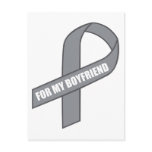 For My Boyfriend (Grey / Silver Awareness Ribbon)