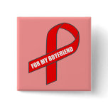 For My Boyfriend (Red Ribbon) Pin