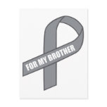 For My Brother (Grey / Silver Awareness Ribbon)
