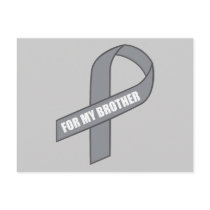 For My Brother (Grey / Silver Awareness Ribbon)
