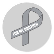 For My Brother (Grey / Silver Awareness Ribbon)
