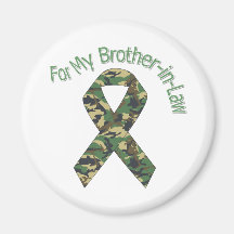 For My Brother-in-Law Military  Ribbon Refrigerator Magnets