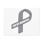 For My Daughter (Grey / Silver Awareness Ribbon)