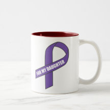 For My Daughter (Purple Ribbon) Mug