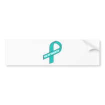 For My Daughter (Teal Ribbon) Bumper Stickers