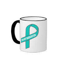 For My Daughter (Teal Ribbon) Mug