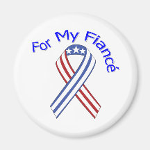 For My Fiancé Military Patriotic Fridge Magnet