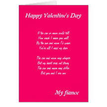 for my fiance on valentine's day cards