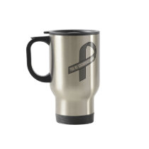 For My Granddaughter (Grey / Silver Ribbon) Mugs