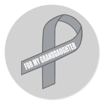 For My Granddaughter (Grey / Silver Ribbon)