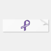 For My Grandma (Purple Ribbon) Bumper Stickers