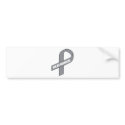 For My Grandson (Grey / Silver Awareness) bumper stickers