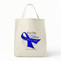 For My Hero I Wear a Ribbon - Anal Cancer Bags