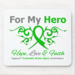 For My Hero Tribal Ribbon Traumatic Brain Injury
