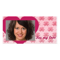 For my love personalized photo card