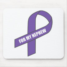 For My Nephew (Purple Ribbon) Mousepads