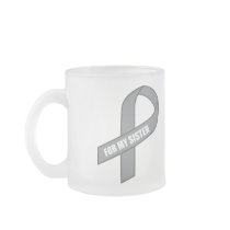 For My Sister (Grey / Silver Awareness Ribbon) Coffee Mug