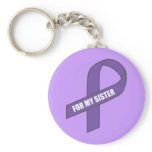 For My Sister (Purple Ribbon) Key Chain