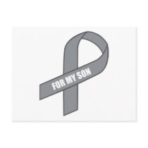 For My Son (Grey / Silver Awareness Ribbon)