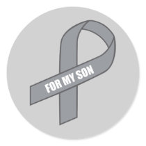 For My Son (Grey / Silver Awareness Ribbon)